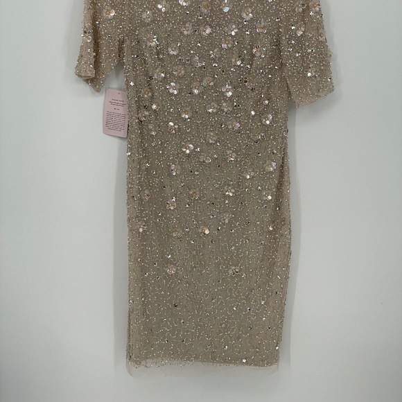 ADRIALLA PAPELL Petaluma Sequin Flower Dress - Picture 2 of 8